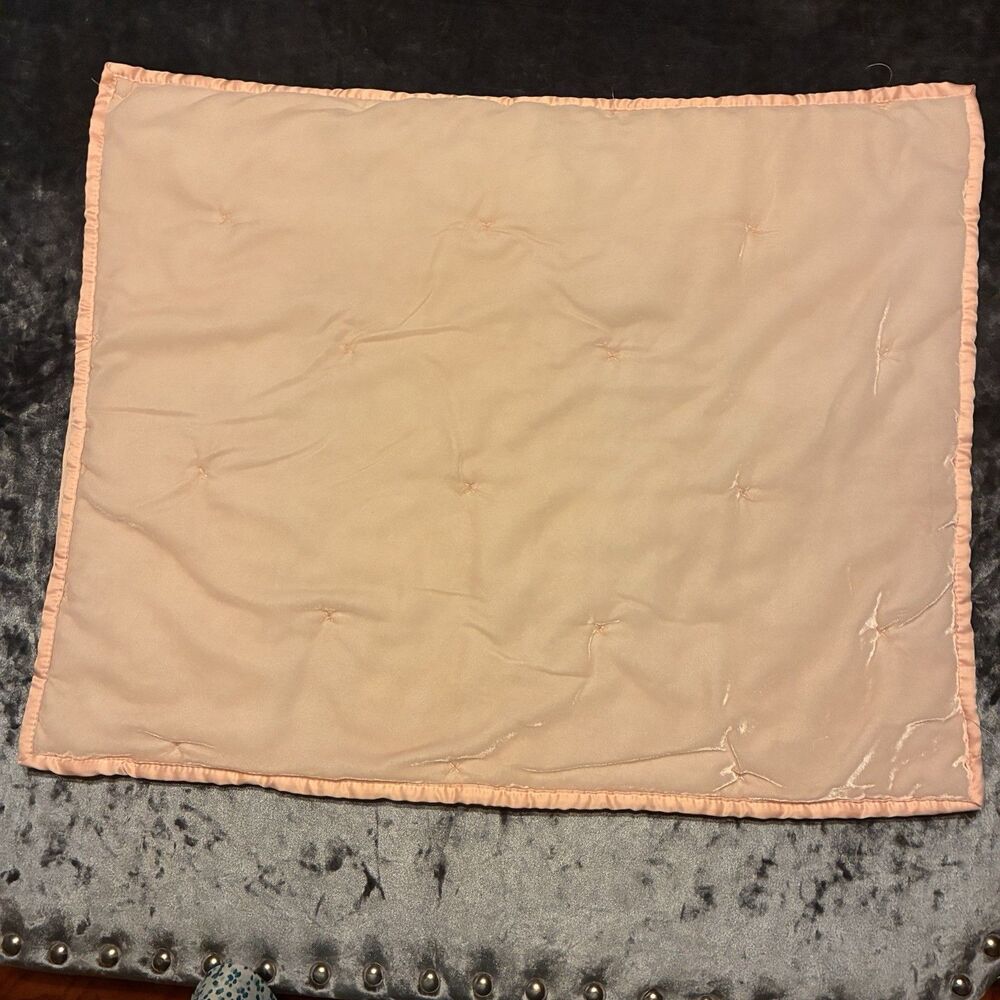 Two Opalhouse velvet tufted Standard Shams stitched, quilted in shiny pink peach